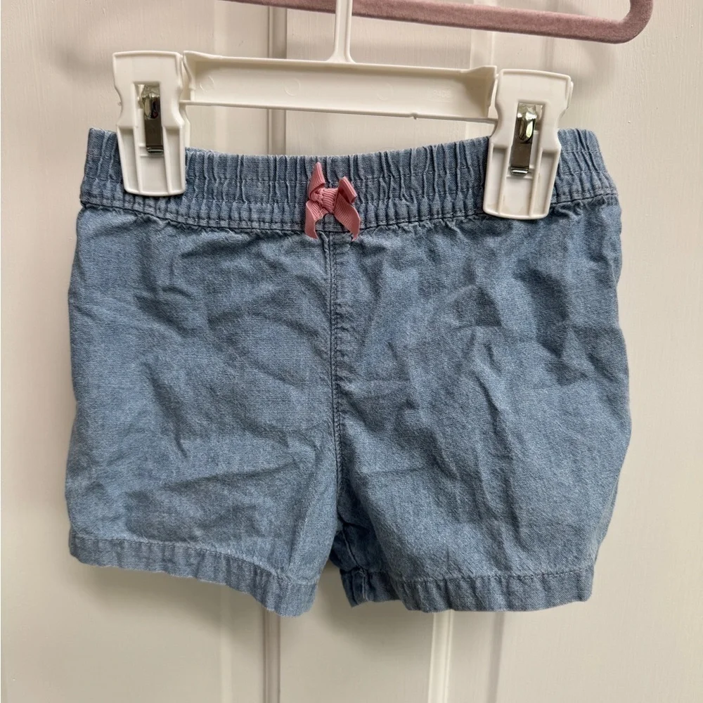 Simple Joys by Carter’s 2T Girls Blue Casual Soft Shorts with Elastic Waistband